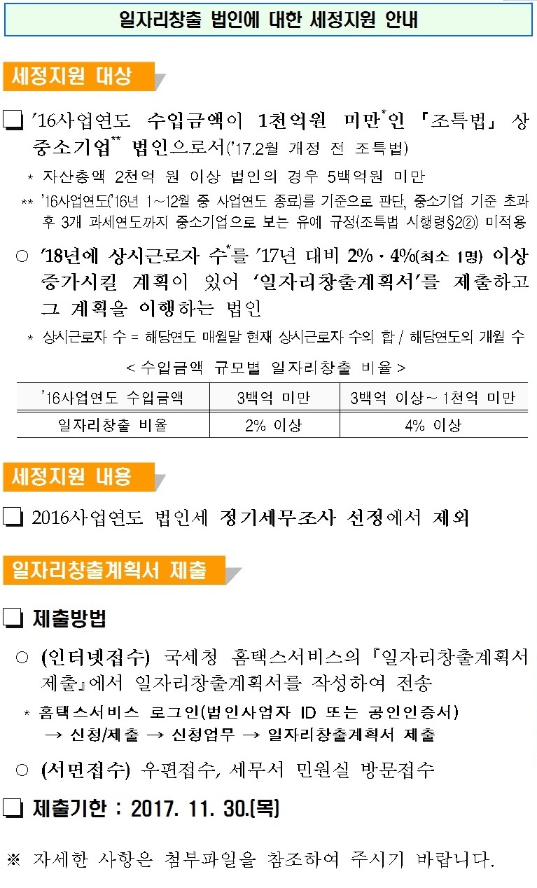 일자리창출 법인에 대한 세정지원 .jpg
